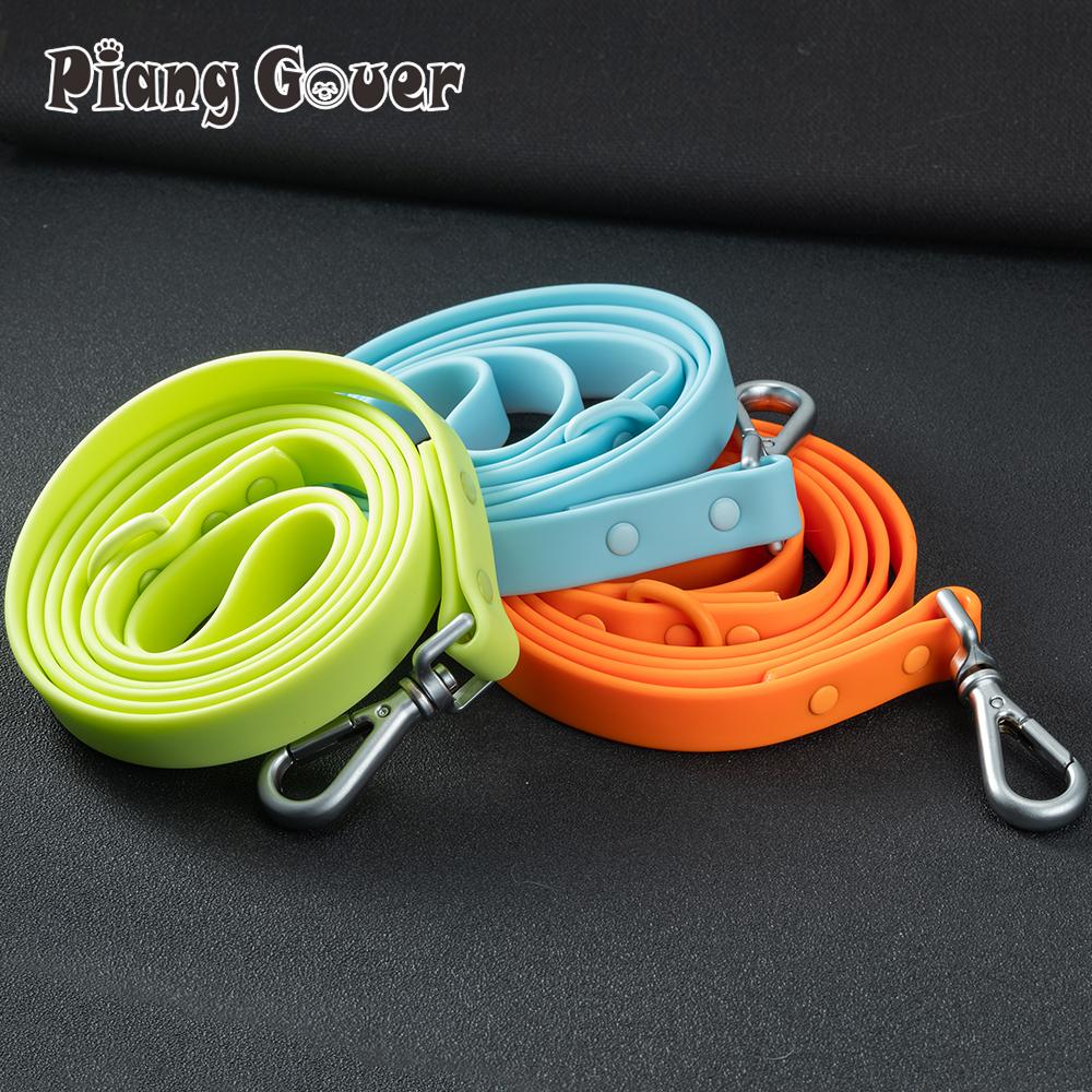1pc PVC Waterproof Dog Leash Traction Lead Rope Outdoor Medium Pet Leashes