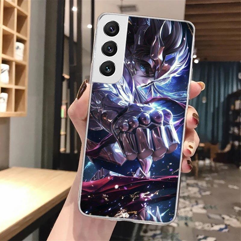 Saint Seiya Cool Soft Phone Case For Samsung Galaxy S24 S23 S22 S25 Ultra S21 Plus S20 FE S10 + S25 Edge Pattern Capa Galaxy S24