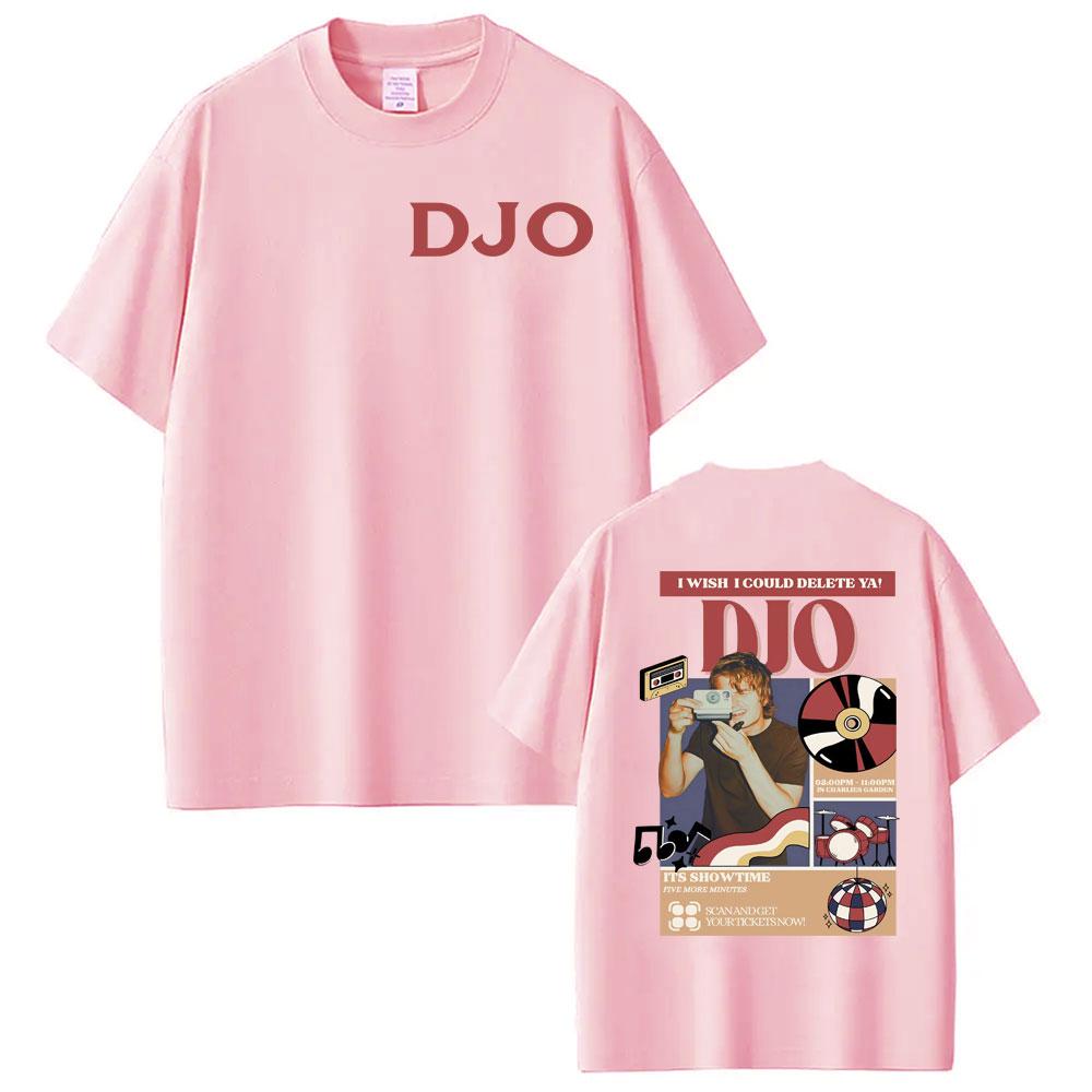 Djo Back on You Tour 2026 Музыкальный Концерт Принт Футболка Джо Кирри Подарок для Новых Фанатов Футболка Унисекс Женская Ретро Хлопок Круглый Вырез Уютные Футболки