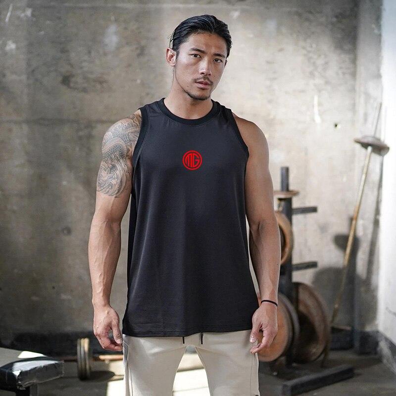 Muscleguys Красивые молодежные спортивные удобные жилеты, летние мужские дышащие топы для бодибилдинга, уличная одежда в стиле поп