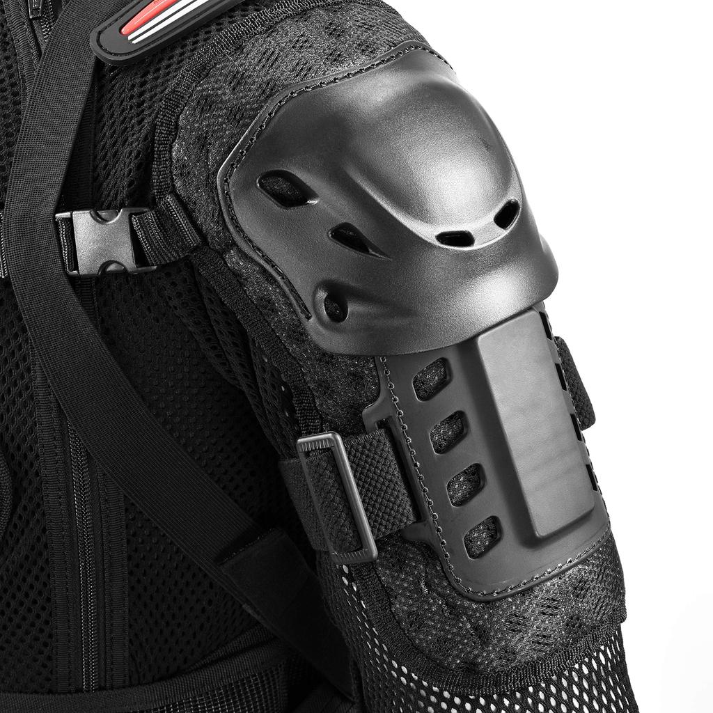 KOMINE Куртка с полной защитой для мотоциклов, черная, M 413, сетчатый материал, защитный SK-676