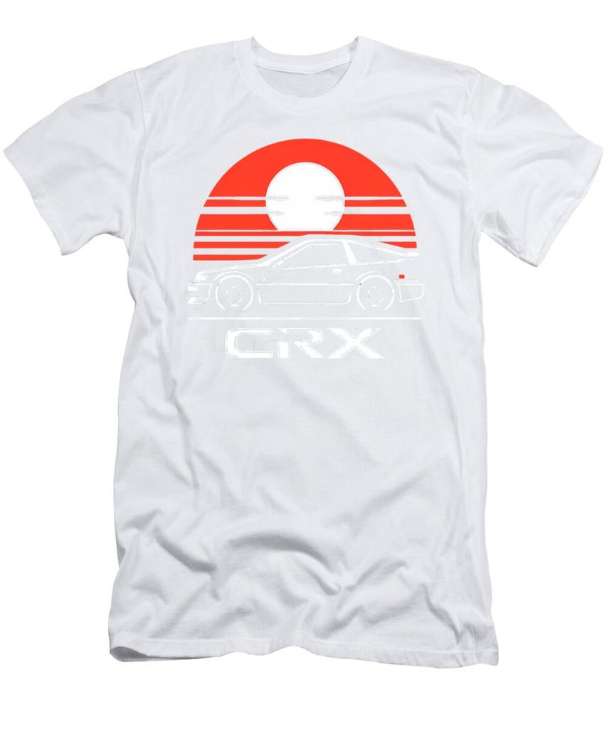 Летние новые футболки Honda для мужчин и женщин CRX Racing Мотоциклетная езда Внедорожные энтузиасты Короткий рукав Ретро Модные Топы