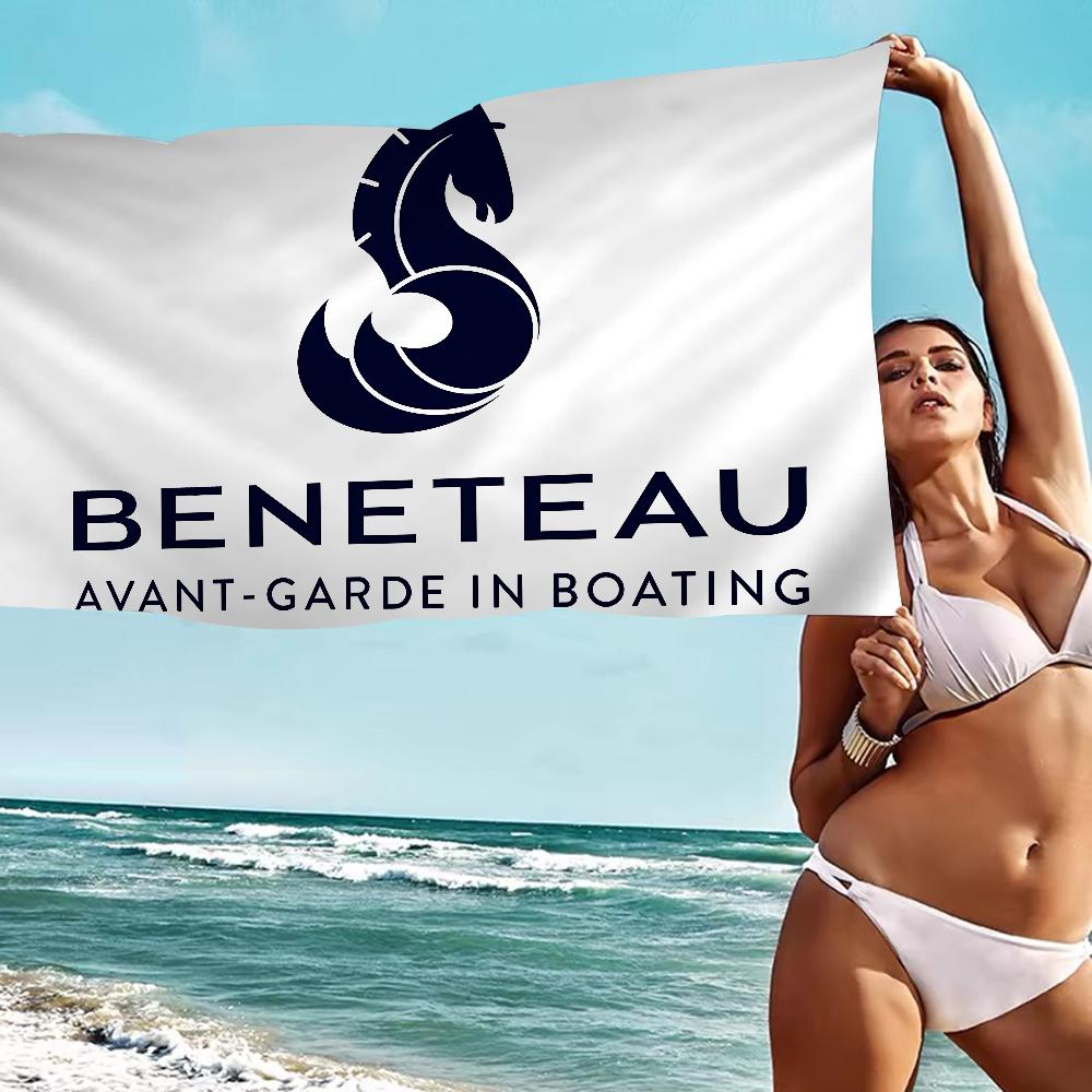 B-BENETEAU Микрофибровое одеяло Быстросохнущие пляжные полотенца Большой размер с принтом Супервпитывающее полотенце-одеяло для бассейна