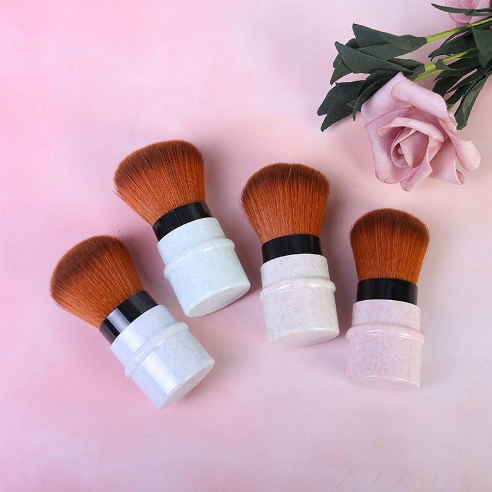 Portable Makeup Brush Retractable Single Blush Brush New Powder Blush Brush Outdoor Travel