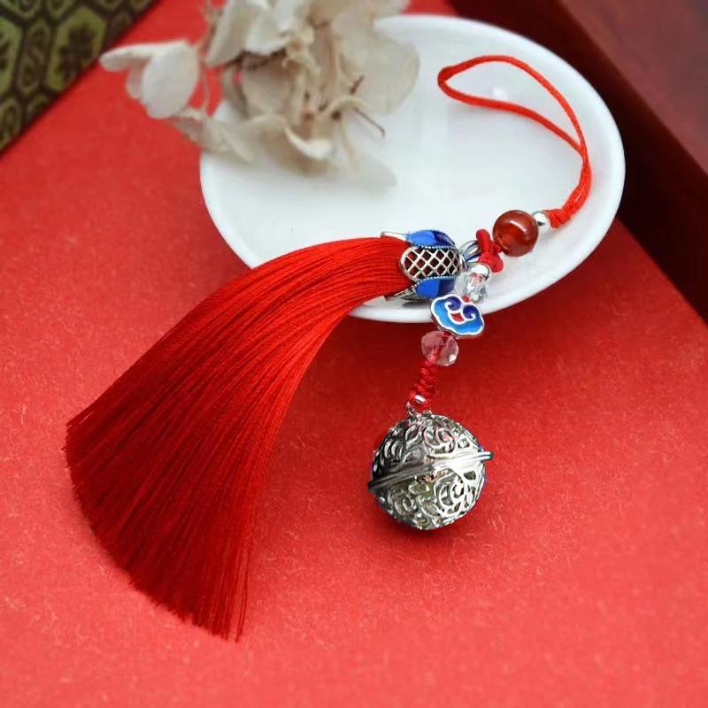 1 шт. брелок модные товары для рукоделия новые подвесные украшения диффузор дворцовый колокольчик кисточки металлический медальон кулон