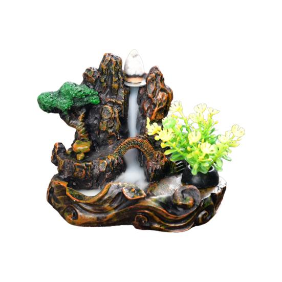 Курильница с большим отверстием для гостиной, быстрый дым, смола, водопад, держатель для благовоний, украшение для стола, домашний декор