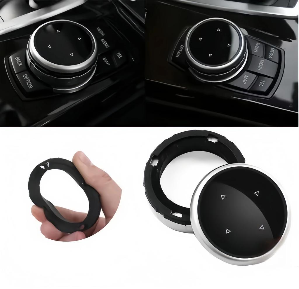 Для BMW 1 2 3 4 5 6 7 Серии X1 X5 X6 F20 F30 F10 F07 E60 E90 E70 IDrive Автомобильная Мультимедиа Крышки Больших Ручек Накладки Кнопок Управление