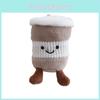 Keychain Cute Plush Cartoon Coffee Cup Pendant For Bag Decor And Girls Gift