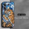 White Tiger japan art painting pattern Phone Case For Redmi Note 14 13 12 11 Pro Plus S 5G 14C A3 Soft Black Phone Cover
