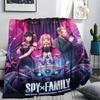 1PC Spy Family Patterned Flannel Blanket Suitable For All Seasons For Home Decor Warmth And Comfort Gifts Holiday Present