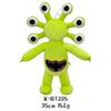JOYVILLE Monster Plush Doll Snarling Teeth Horror Stuffed Toy Halloween Gift Creative Funny Cushion for Friends