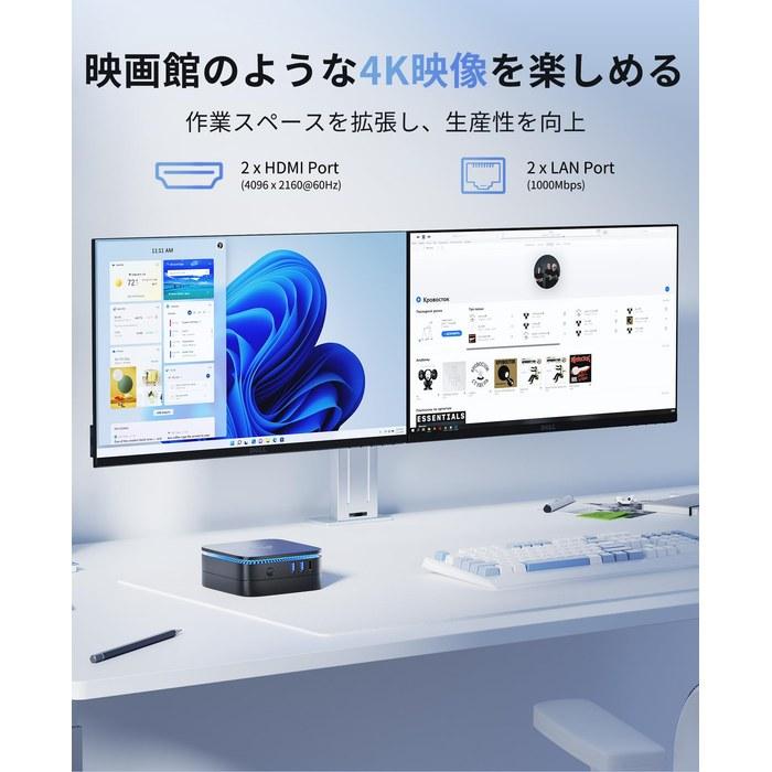 NiPoGi mini pc Intel N5030 2026 Model, max 3.1Hz, Win11 Pro 12GB+256GB