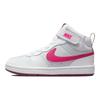 Nike Детские кроссовки Court Borough Mid 2 PS Pure Platinum Pink Prime White Sangria CD7783-006