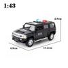 Suv Alloy Simulation Police Car Sedan Model Toy With Double Opening Doors