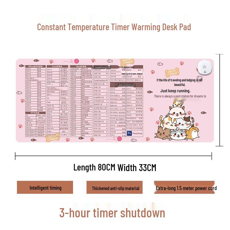 Electric Heated Mouse Pad with Temperature Control