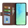 For Honor X8a 4G Calf Texture Phone Case PU Leather Dual Magnetic Clasp Foldable Stand Wallet Cover
