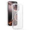 Для iPhone 16 Pro Max Магнитный прозрачный чехол Защитная крышка для телефона из ТПУ и ПК