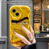 Phone case: 2D flat design suitable for iPhone 18 17 16 15 14 13 Pro protective case, not bothered by crossed arms face, perfect Christmas and Hallowe