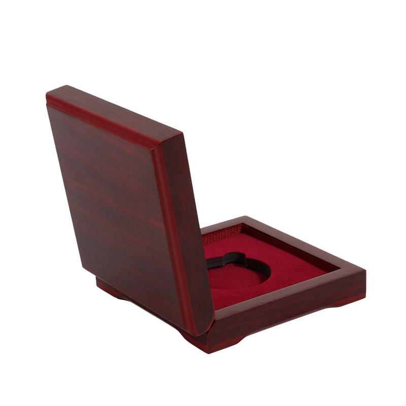 Компактная памятная медаль, деревянная шкатулка для хранения с отделкой под розовое дерево, винтажный кейс для презентации жетона вызова