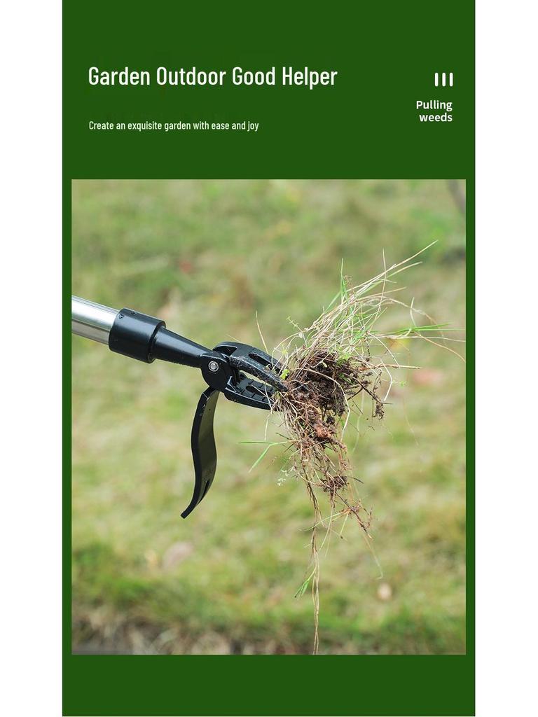 Long-Handle Foot-Operated Weeding Tool