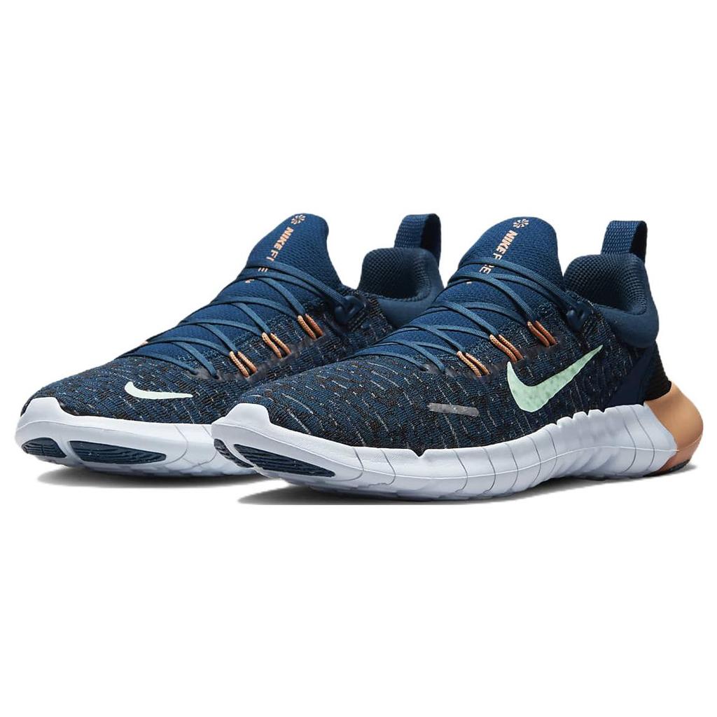 New Nike Free Rn 5.0 Next Nature Valerian Blue Orange Trance Women's CZ1891-402