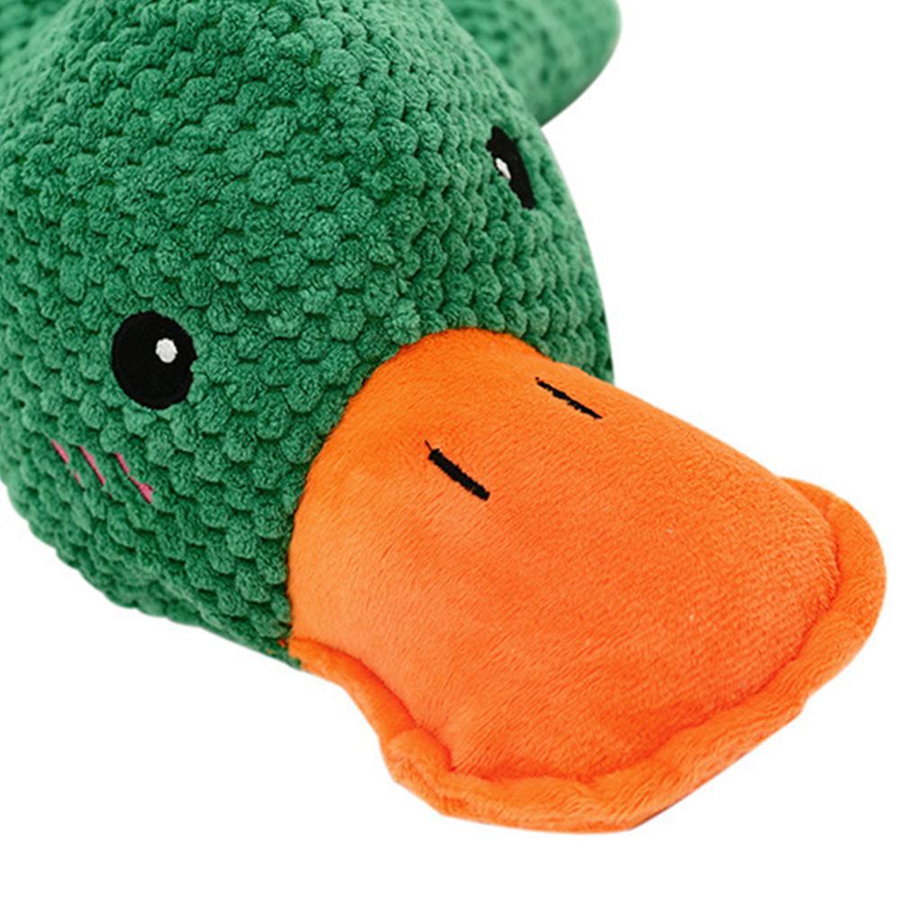 Dog Calming Plush Toy Bite Resist Sleeping Companion Duck for Dog Interactive Entertainment Activities