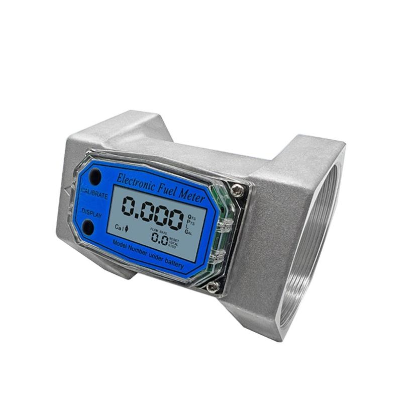 Digital Liquid Flow Meter 1in/2in/2.5in/3in Electronic Water Flow Meter Flowmeter with LCD Display A0KF