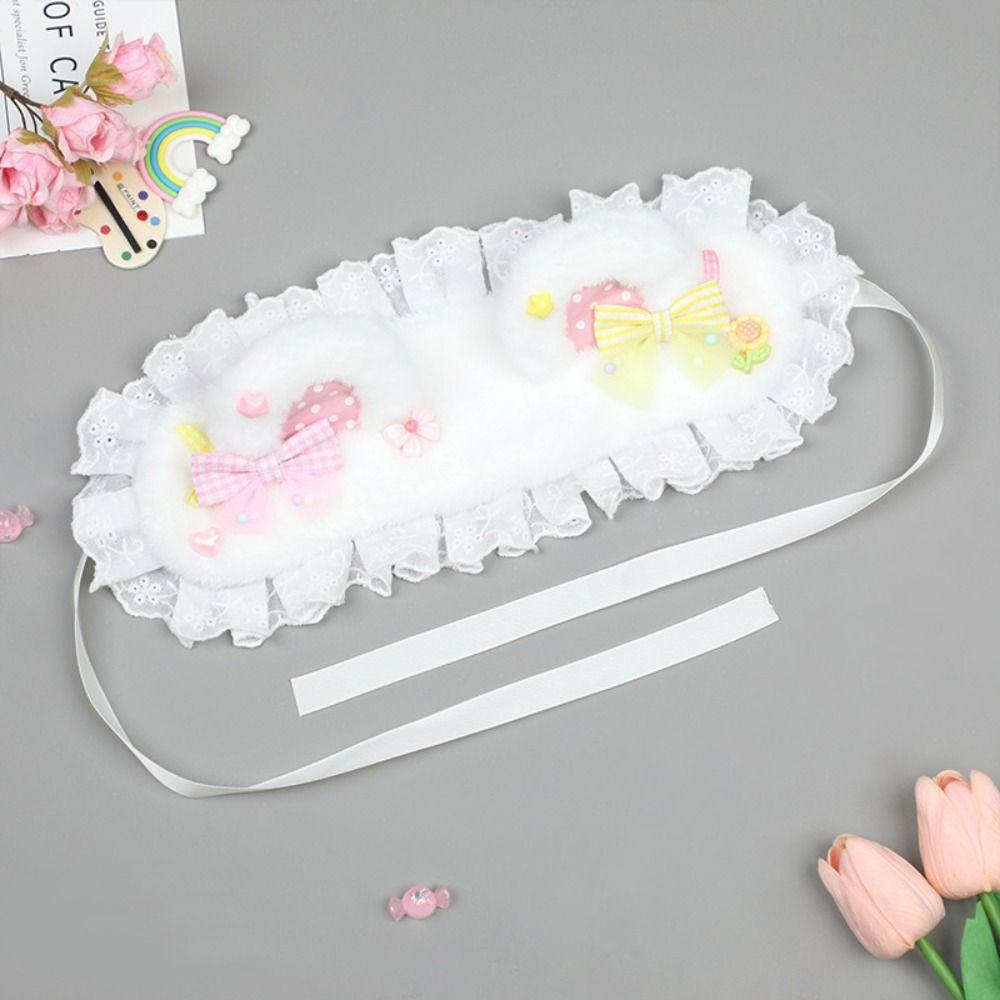 Lace Cat Ears Headband Furry Lolita Bandeau Cute Bear Ear Hair Band Lolita Accessories