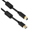 Elecom USB Cable [B] USB3.0 (USB A Male To USB B Male) Ferrite Core 3m Black USB3-BF30BK