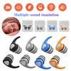 Силиконовые беруши для шумоподавления, многоразовые, водонепроницаемые, противошумные, звукоизолирующие, для путешествий, работы, сна, плавания