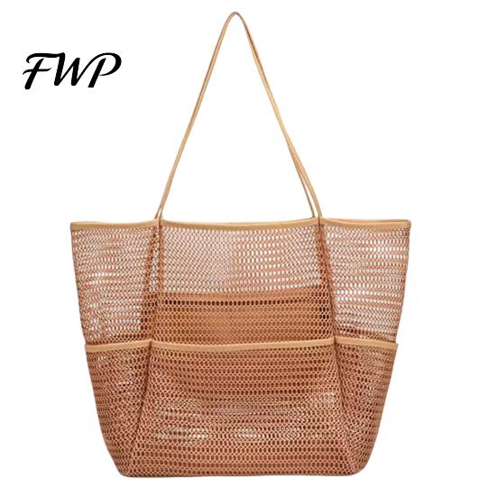 Compact Travel Storage Pouch Bag Foldable with Built-in Pocket Design Tote Lightweight Wet Towel Gym Beach for Swimsuits Towels Sand Shoes Sandproof