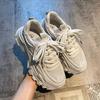 Модные универсальные повседневные кроссовки 2024 года, весна, новые, повседневные, на толстой подошве, простые и удобные, дышащие, женские туфли