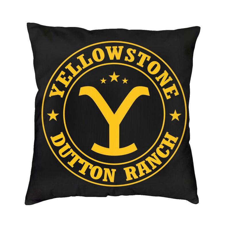 Роскошный чехол для подушки Йеллоустоун 45x45 см, полиэстер Даттон Ранчо, наволочка для дивана, стула, квадратная наволочка, декоративная домашняя наволочка