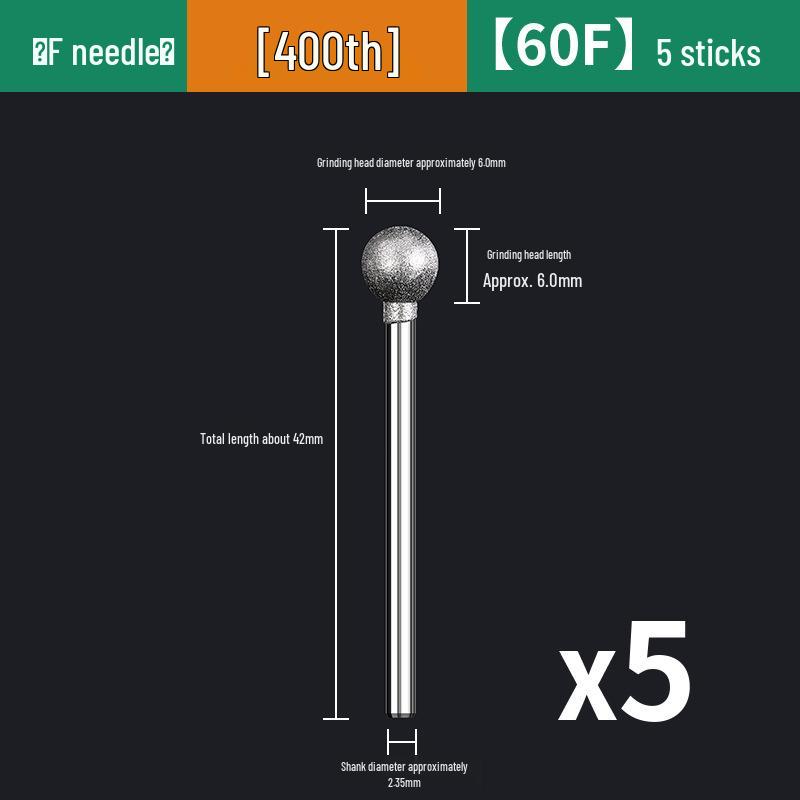 Mansharui Jade Carving & Polishing Grinding Head - Round Ball Shape