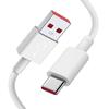Быстрый зарядный кабель USB-C 6A для Xiaomi Redmi 14C 13C Redmi Note 14 13 4G-5G Note 13 Pro Plus 5G - 1 Метр Белый