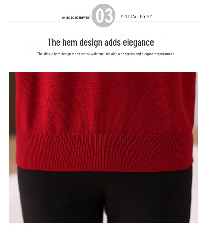 Женский шерстяной кардиган Осень 2025 - Простой, универсальный дизайн