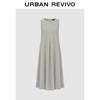 Женское однотонное платье А-силуэта без рукавов от UR