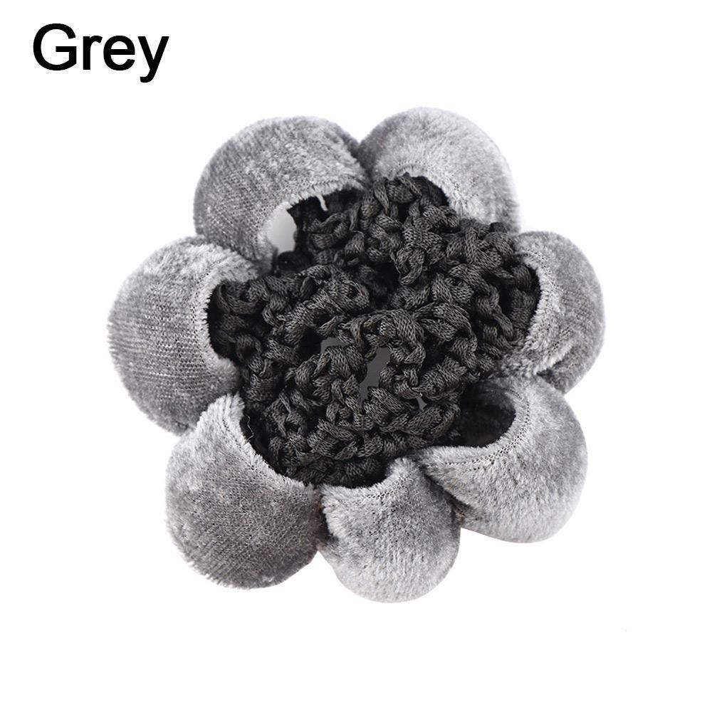 Fashion Lace Velet Edge Dance Skating Ballet Crochet Snood Hair Nets Bun Cover Updo Styling Tool