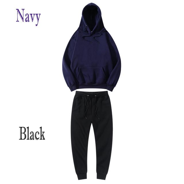 Женские спортивные комплекты Женские толстовки + брюки Спортивные штаны для бега Зимний флисовый спортивный костюм Толстовка Пуловер Мода