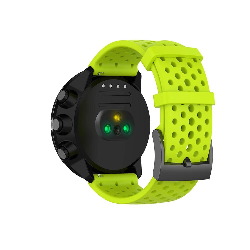 Силиконовый ремешок для часов suunto spartan sport wrist hr для часов Suunto 9/9 baro/suunto7/D5, сменный браслет 24 мм