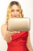 Women's Stylish and Useful Evening Dress Bag Women's Fabric Bronze Evening Dress Clutch Portfolio Ladies Bag