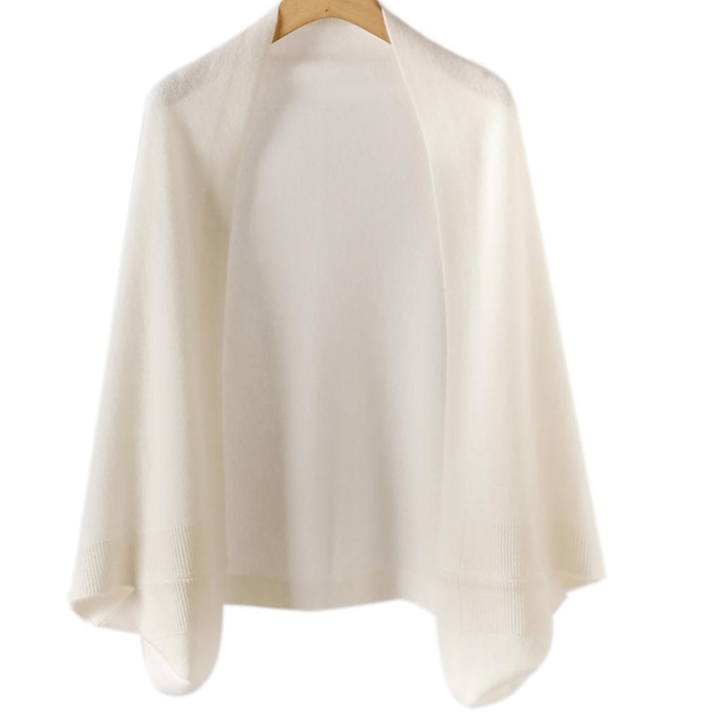 Ladies' Fashionable Cashmere Shawl Paired With Warm, Fashionable And Stylish High-end Knitted Cape Dual-use Scarf