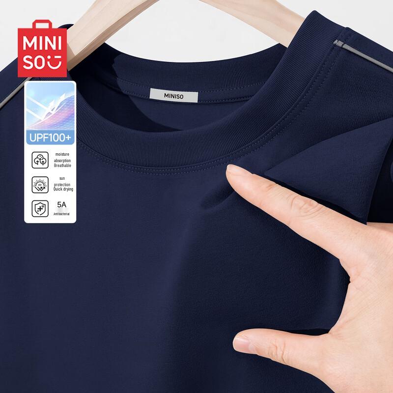 MINISO Мужская спортивная футболка с коротким рукавом