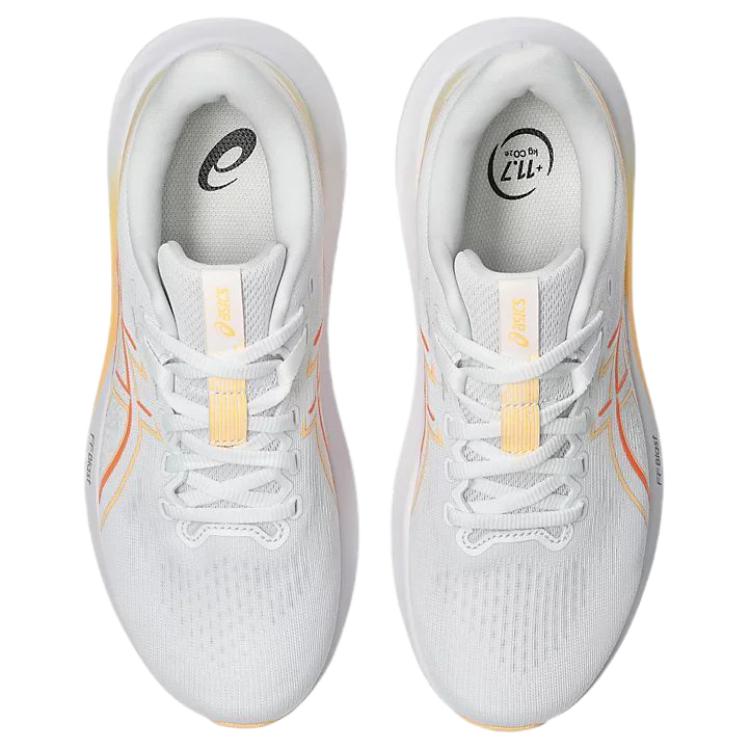 ASICS Breathable Rebound Abrasion Resistant Running Shoes Women's White Orange 1012B994-100