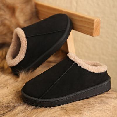 Большого размера бархатные утолщенные хлопковые тапочки для женской зимы, новая легкая уличная хлопковая обувь для женщин
