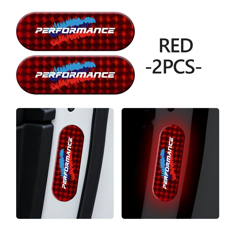 BBKN7 Car Reflective Warning Stickers Night Visibility Protective Strip For BMW Performance M 1 3 5 7 Series E70 iX5 G38 F48 G20 E30