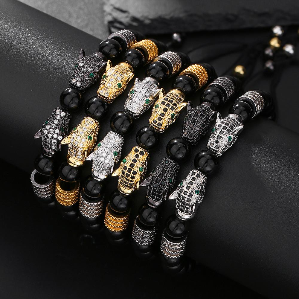 Geometric Adjustable Bracelet With Zircon Stones For Men And Women Gift