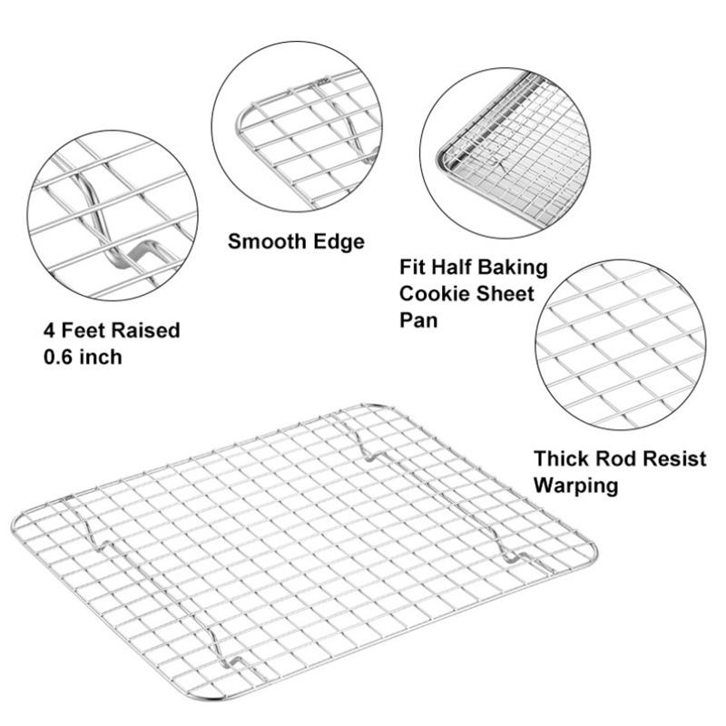 Решетка для охлаждения хлеба для барбекю из нержавеющей стали, подставка для сушки, решетка для охлаждения, противень для выпечки, бытовые инструменты для выпечки, кухонные принадлежности