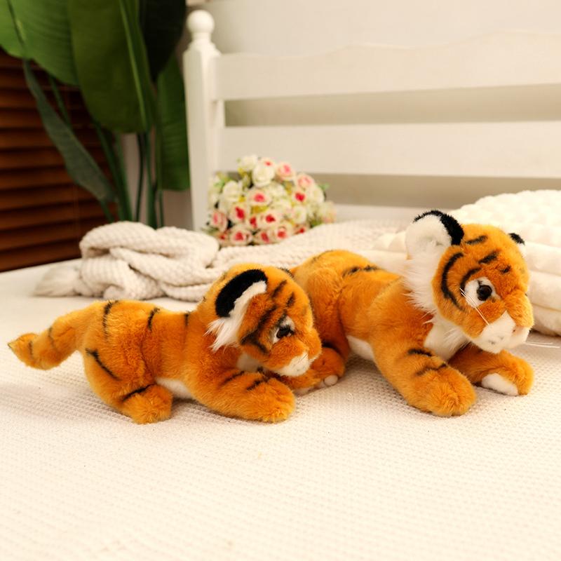 Имитация детского спускающегося тигра, плюшевая игрушка, мягкая подушка в виде дикого животного, лесного тигра, куклы для детей, мальчиков, подарок на день рождения на День святого Валентина