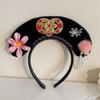 Bow Flower Pearl Ancient Style Headwear Antique Headband Hanfu Hair Hoop Chinese Style Headwear